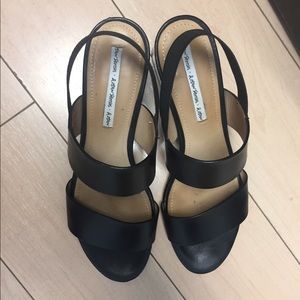 Sling back strap heels